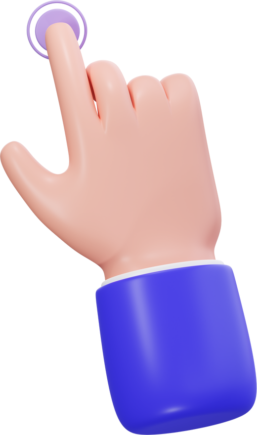 3d hand tap icon