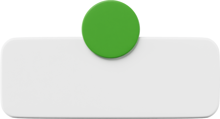 Green Minimalist 3D Rounded Rectangle Shape Placeholder